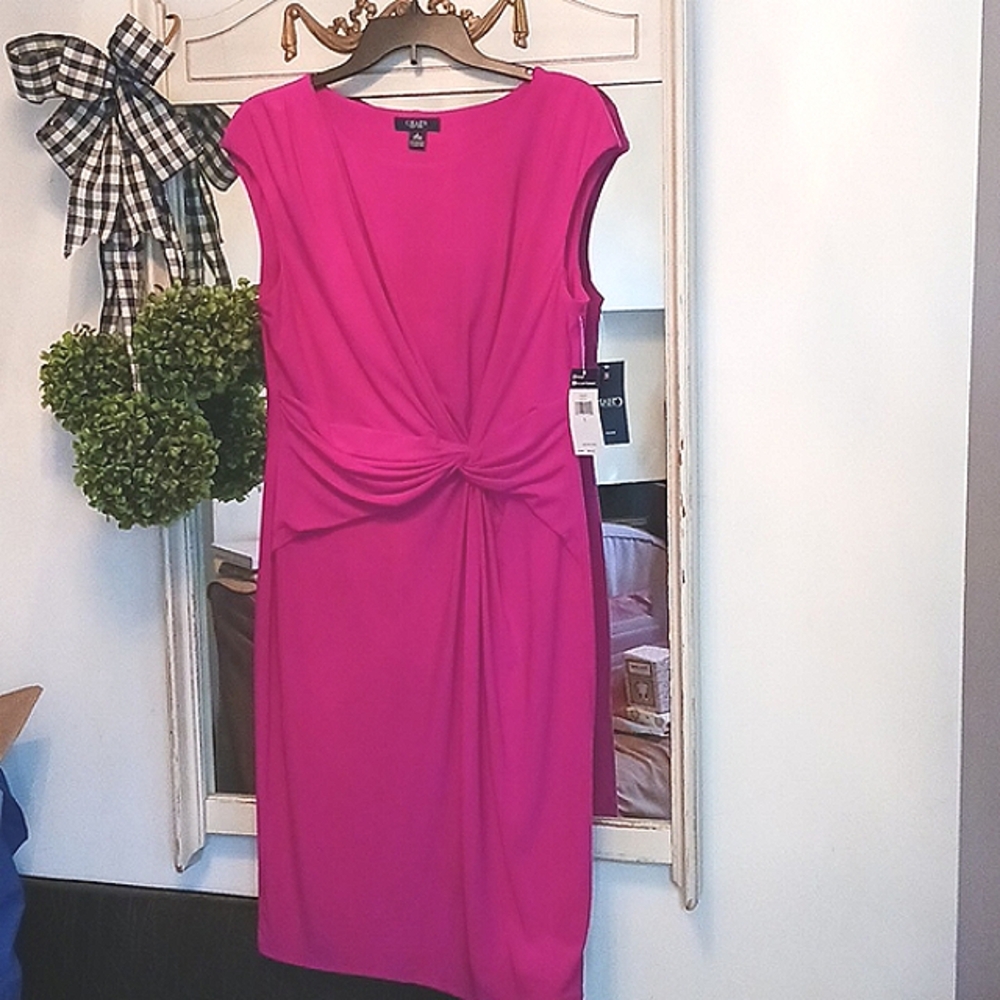 Chaps Fushia Dress. Large